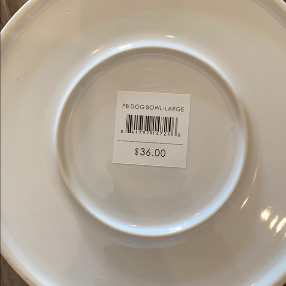 Pure Barre Branded Ceramic Dog Bowl - Picture 3 of 3